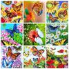 DIY 5D Full Diamond Embroidery Flower Diamond Mosaic Butterfly Diamond Painting Animal Rhinestones Pictures Display Gift Home