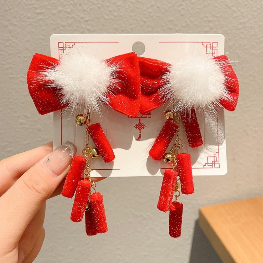 Tassels Japanese Kimono Headwear Bow New Year Bow Hairpin Chinese Tassel Fan Hairpin Decorations