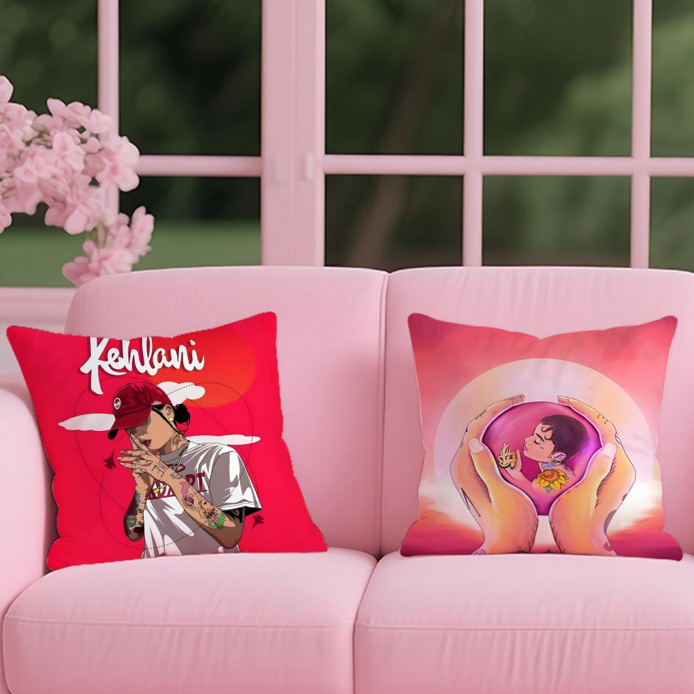 Чехол на подушку с изображением певицы K-Kehlani, двусторонний, из плюша – Для автомобиля, дивана, спальни, идеален в качестве подарка.