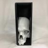Halloween Skull Bookend Bookshelves Decoration Spooky Gothic Skull Figurine Home Office Desktop