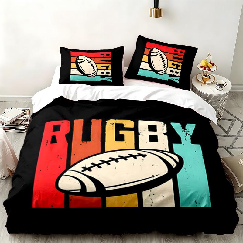 England rugby 3pc set Perfect for bedroom use Comfortable bedding set includes a duvet cover and two pillowcases Ideal birthday or Christmas gift