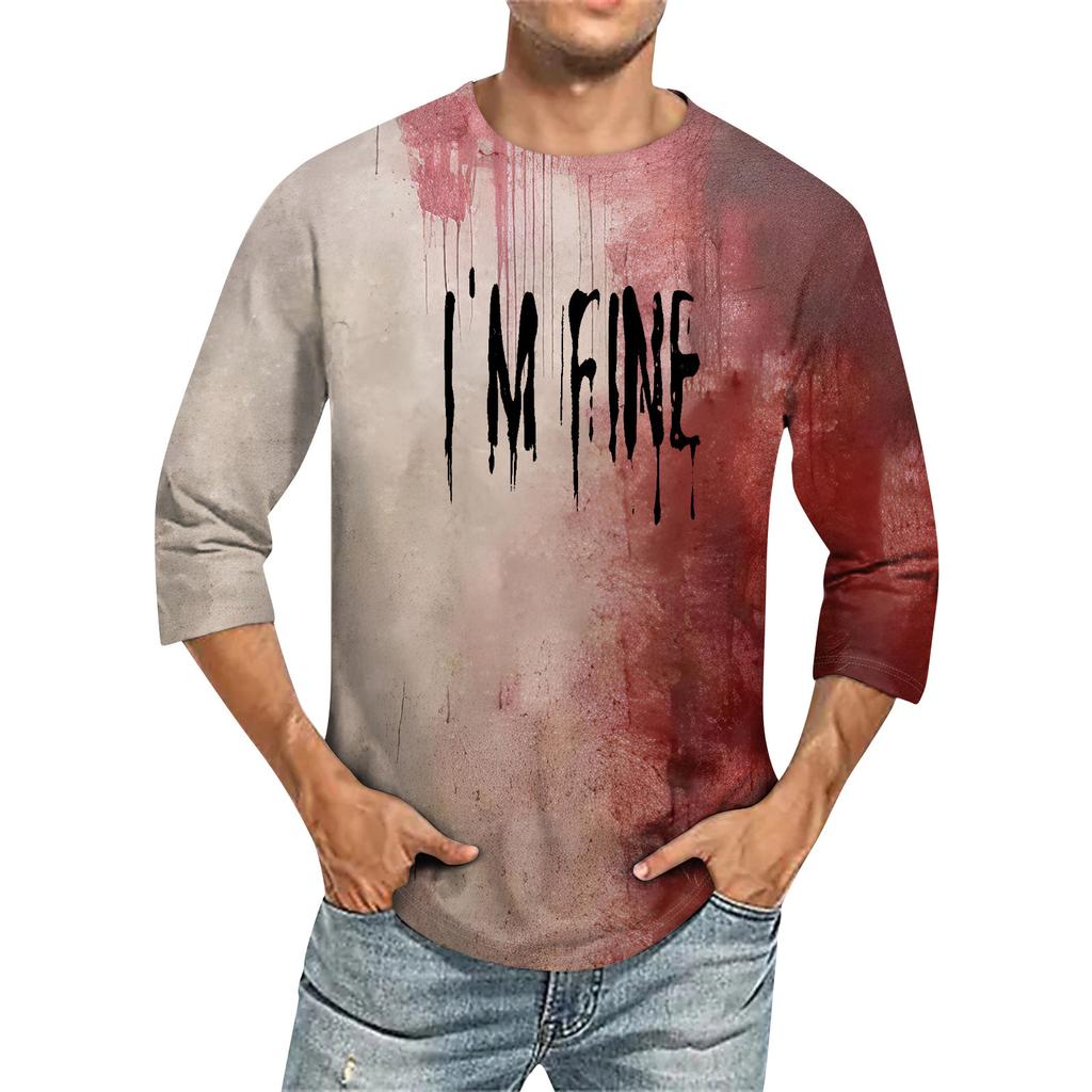 Men's T-shirt T-shirts Graphic Text Pool3D Printing Street Casual Short Sleeve Printed Clothing Basic