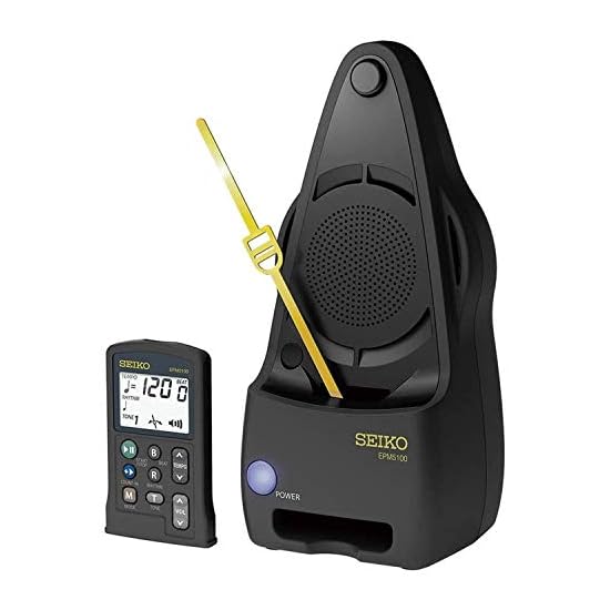 SEIKO Remote-Controlled Motorized Pendulum Metronome Black EPM5100B