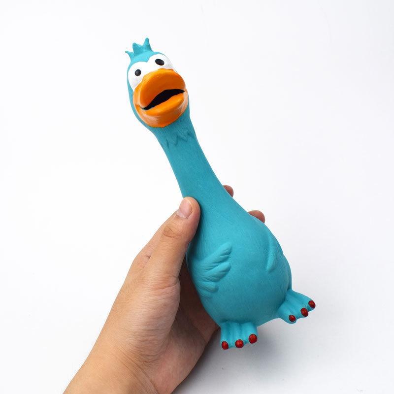 Игрушки для домашних животных Латексная Пищащая Курица Игрушки для Собак Устойчивые к Стачиванию Зубов и Кусанию, Издающие Звук Игрушки, Экологически Чистый Материал