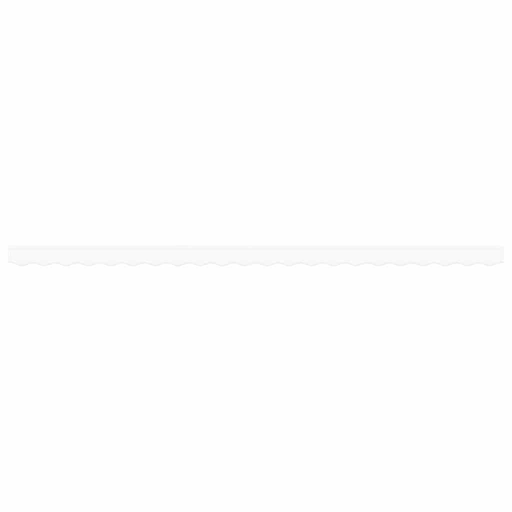 Replacement Awning Skirt White 480 x 20 cm Polyester