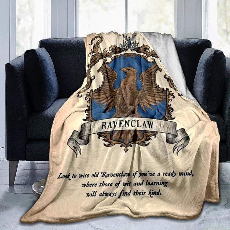 Ravenclaw Crest Poster - Hogwarts House DecorPrint Blanket, Soft Blanket For Sofa Office Bed And Travelling Daughter Birthday Gift esj242