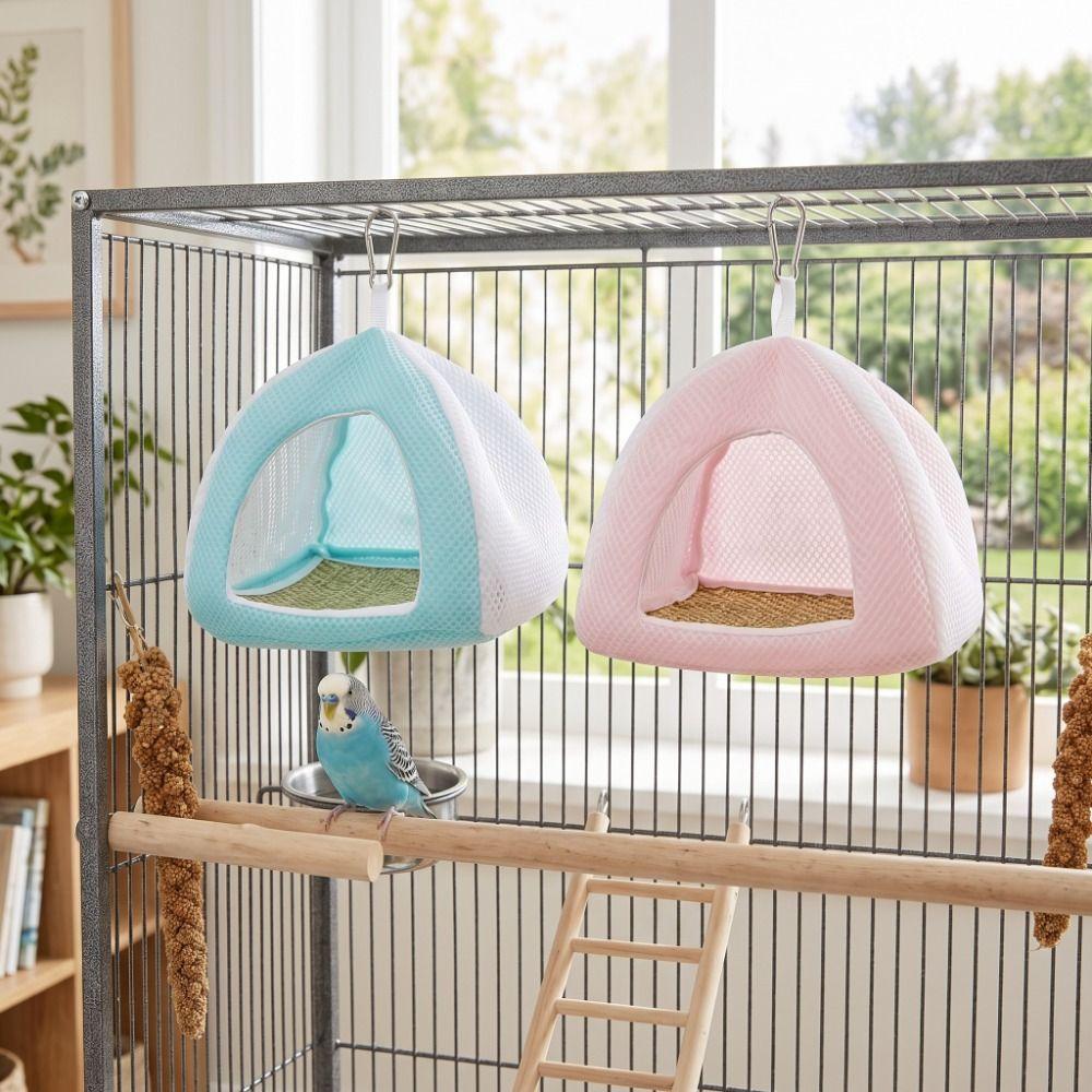 Soft Parrot Sleeping Tent Breathable Mesh Bird Swing Hammock Parrot Birdhouse Pet Habitat