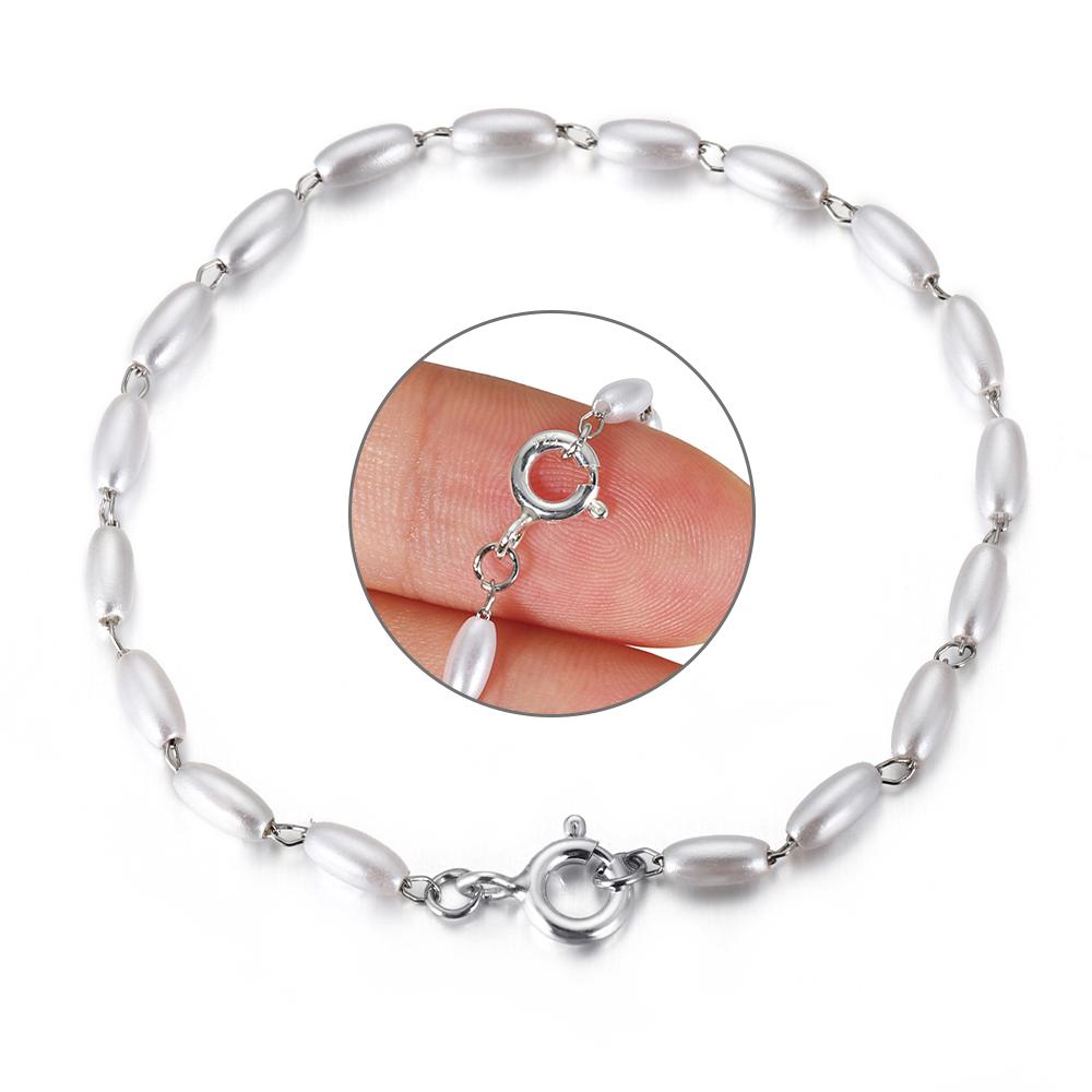 4pcs 925 Silver Spring Ring Clasp with Open Jump Ring Clasps for Bracelet Necklace Chain Connector Jewelry Making Components