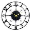 Clock for Home and Hall, Living Room, Bedroom, Office, Antique Big Size Modern Wall Watch for Home Decor (Style 1, 50 Cm) Matte Black,Analog