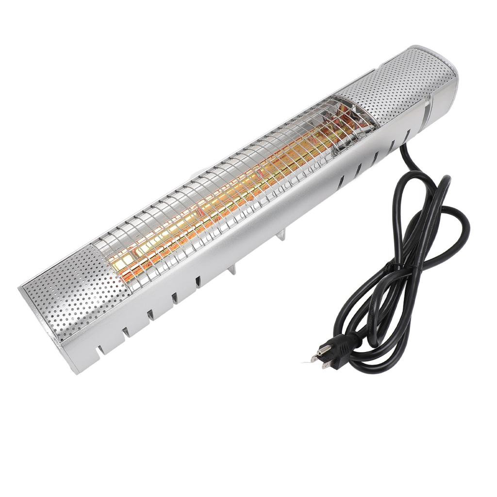 1500W Infrared Heater Indoor Outdoor Wall Patio Heater IP65 Waterproof 30 Square Meters Coverage 3S