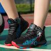 Student Blue Basketball Shoes Super Handsome Friction Will Ring Children's Sneakers Breathable Flexible Non-slip Combat Boots