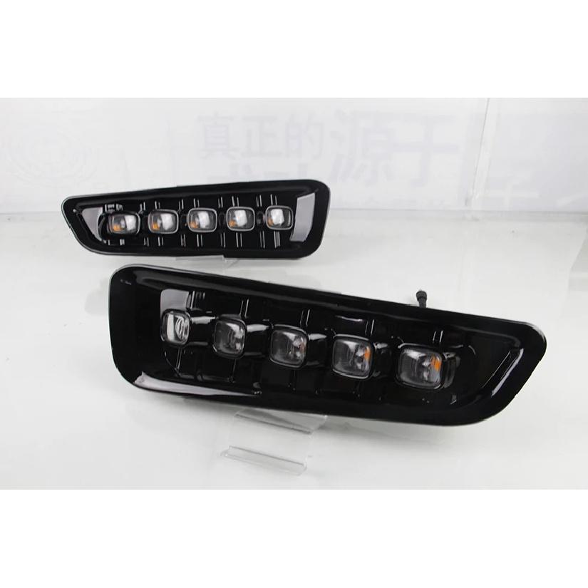 2 шт. Светодиодные дневные ходовые огни DRL для Ford Raptor SVT F150 2016 2017 2018 с желтым противотуманным фонарем и поворотником