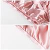 Women's Mulberry Silk Underwear Small Bow Solid Color Silk Triangle Underwear Soft And High-Quality Women'S Underwear Minimalist Style