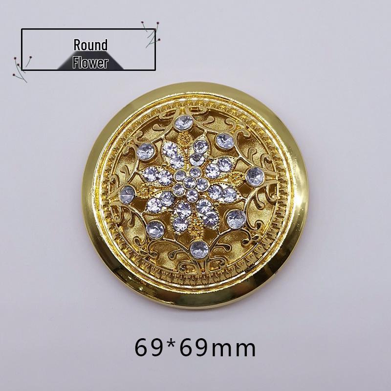 Luxury Gold Rhinestone Flower Pendant: DIY 3D Painting Frame
