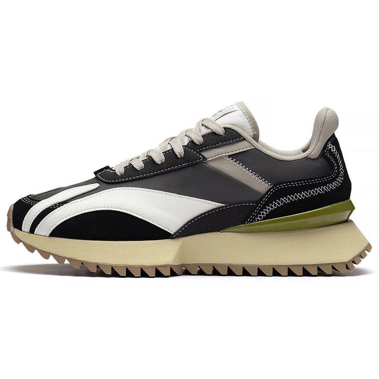 Li Ning Cargo Retro Low-Top Sports Casual Shoes Men Sneakers Black Gray White AGCS261-2