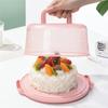 Round Cake Storage Box with Transparent Lid for Freshness and Easy Carrying