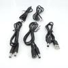 1meter 2pin DC Usb Male To Male Female Power Wire Diy Cable Supply Charging 5.5x2.1mm Cord 5.5mmx2.1mm Jack Plug Connector