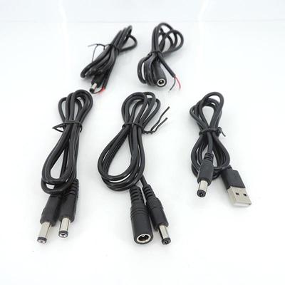1 метр 2pin DC usb папа-папа мама провод питания diy кабель питания зарядный шнур 5.5x2.1 мм 5.5 мм x 2.1 мм разъем штекера