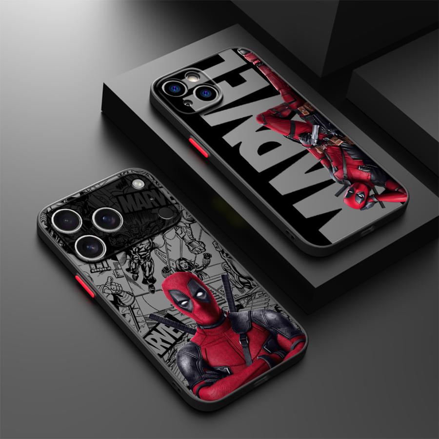 Чехол Marvel Deadpool для iPhone 17 Pro Max 14 16 Plus XS XR 11 7 8 SE 13 Mini 15 12 Air 17e Задняя крышка телефона