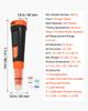 VEVOR pH Meter, Accurate pH/EC (Conductivity)/TDS (ppm) Multi-Parameter Measurement, IP68 Waterproof Probe