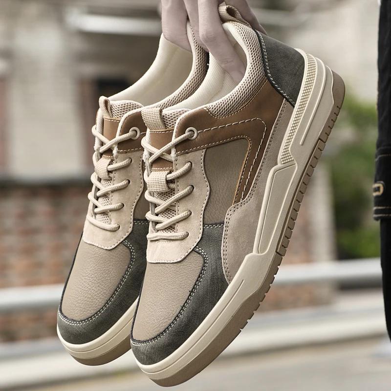 FashionMens Sneakers Walking Men Casual Shoes Fashion Brand Leather Sport Male Man Sneakers Shoes for Men Designer Platform Mens Shoes