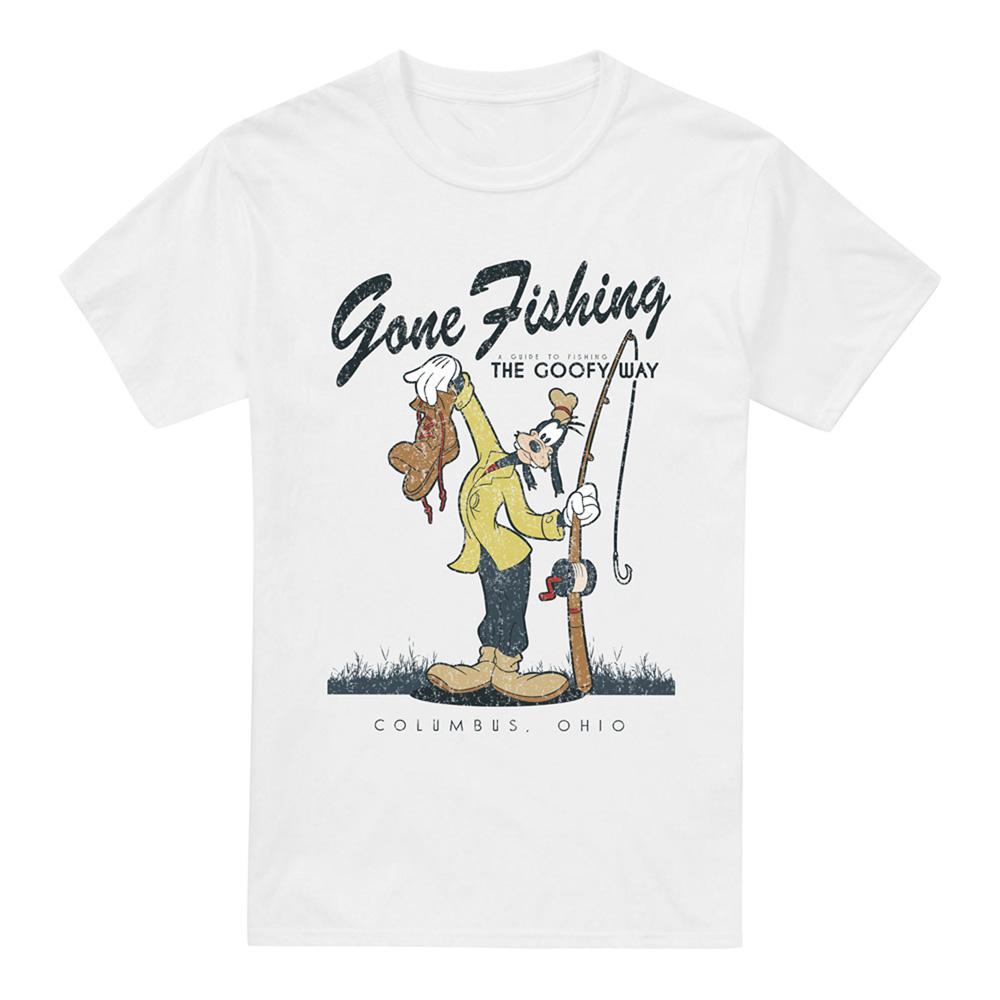 Mickey Mouse & Friends Mens Goofy Gone Fishing T-Shirt