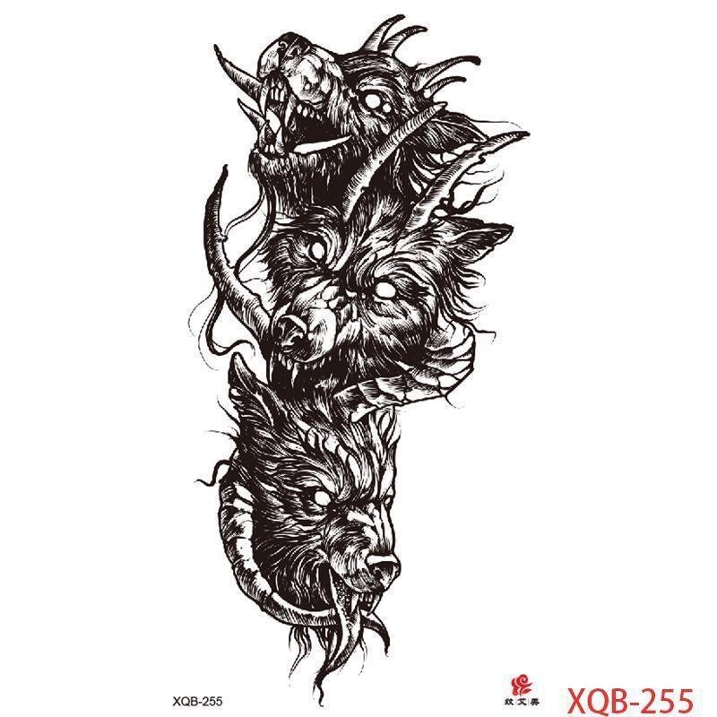 НОВЫЙ 1 ШТ. Водонепроницаемые Татуировки Временные Татуировки Наклейки Цветы Розы Татуировки Тела для Женщин Искусство Руки Татуировки Волк Тигр Лев Живопись Татуировки