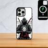 Japan Ghost Face Samurai Phone Case For iPhone17,16,15,14,13,12,11 Plus,Pro Magnetic with Magsafe Wireless Charging