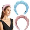 Sponge Headbands for Women Girls Puffy Hair Band Makeup Bubble Terry Cloth Co Spa Retro Hairband Women Hair Accessories Headwear