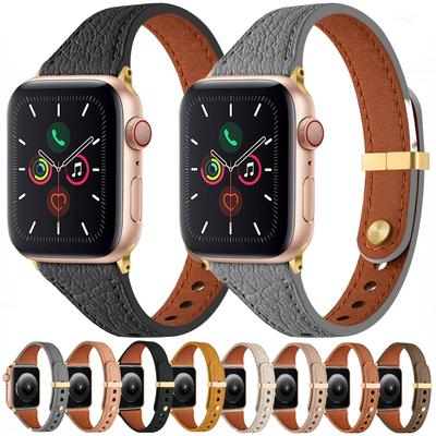 Кожаный ремешок для Apple Watch Band 44 мм 40 мм 45 мм 41 мм 49 мм 46 мм 42 мм 38 мм Браслет Ремень iWatch Серии 10 9 8 Ultra 7 6 5 4 SE 3