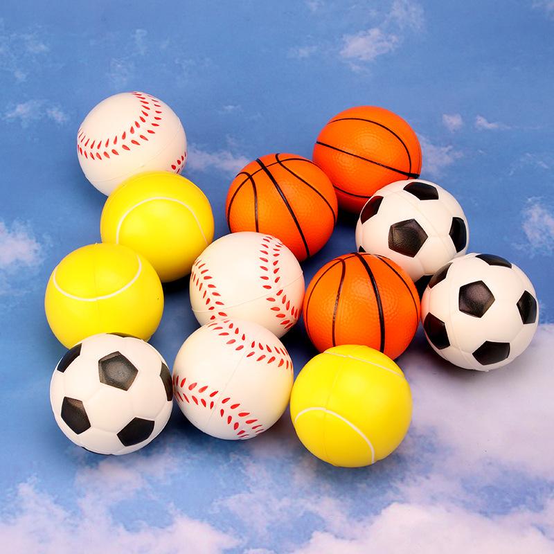 6Pcs/Set Squeeze Ball Toy Football Basketball Baseball Tennis Slow Rising Soft Squishy Stress Relief Antistress Novelty Gag Toy