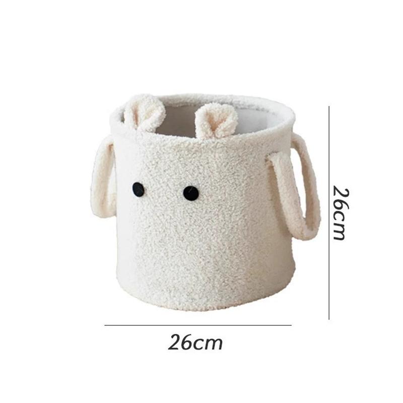 Большая вместимость корзины для белья с удобными ручками для переноски пасхальный кролик 3D ушки пушистые корзины для белья