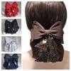 Лента с рюшами Края Сетка для волос Цветок Женщины Зажим для волос Весна Покрытие для волос Бант Снуд Официант