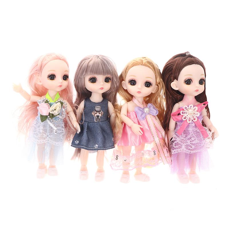 17 см 23 подвижных сустава одеваются принцесса кукла с мигающими глазами для девочек игрушки