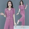 2024 Women's Summer Two-Piece Chiffon Suit: Stylish, Age-Reducing, New Professional Look