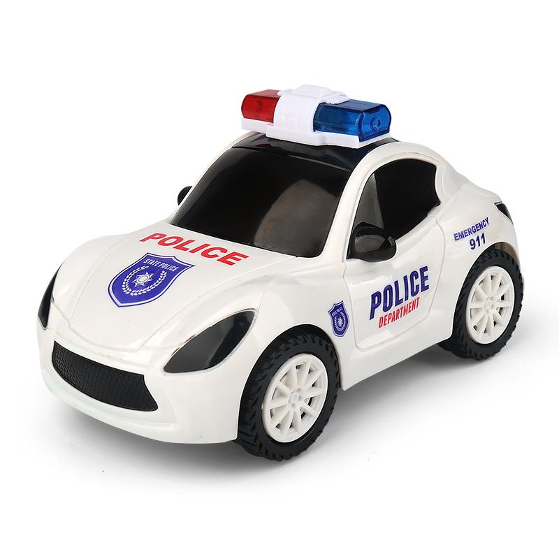 Electric Colorful Police Toy Car Universal Walking With Music Lights Children's Toy Car Boys And Girls Car