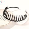 Non-slip Toothed Headband Pressure Hair Bangs Broken Hair Headband Simple Black Brown Face Hair Accessories for Women