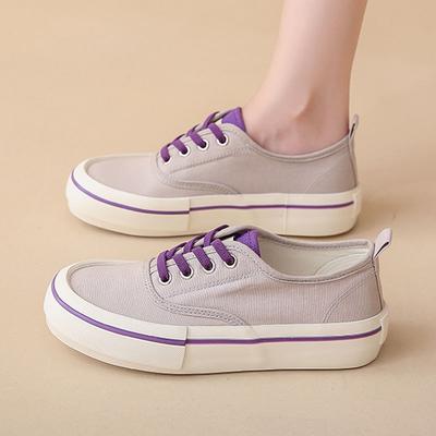 Женская парусиновая обувь Кроссовки на платформе Обувь на плоской подошве Унисекс Скейтборд Обувь для тенниса Кроссовки для ходьбы Эластичные туфли без застежек Повседневная обувь