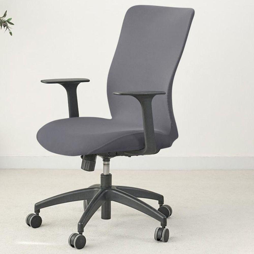 Solid Color Computer Chair Covers Polyester Fiber Gaming Chair Cover Office Chair Cover Office