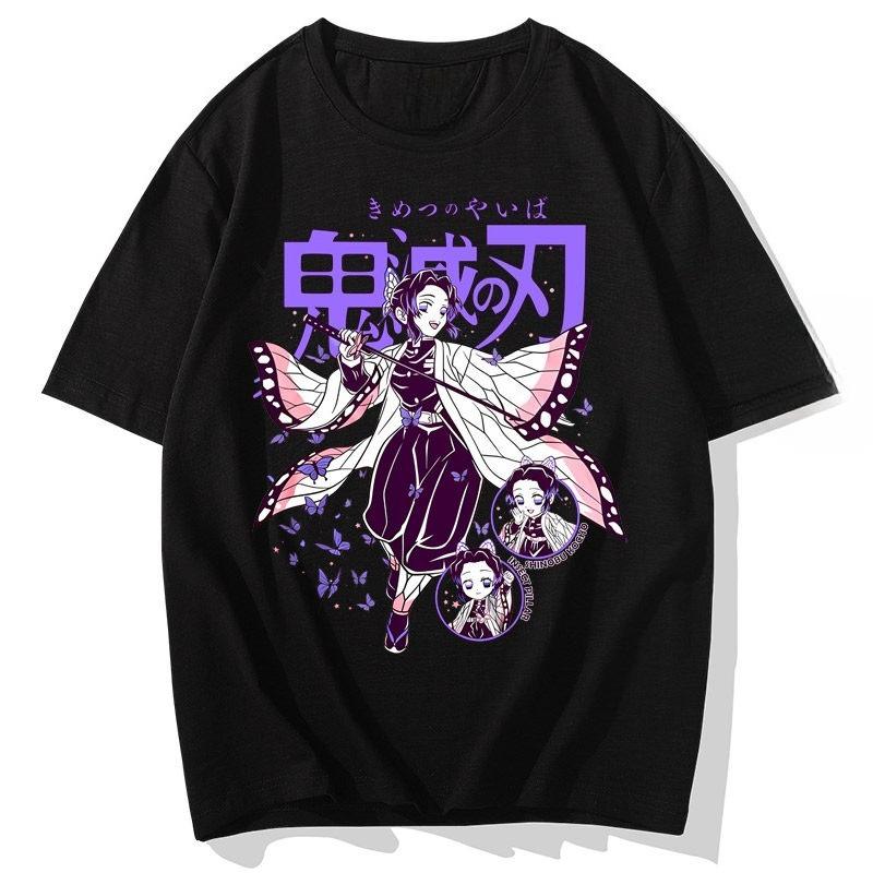 2026 New Demon Slayer Blade Tshirt for Unisex and Women Anime Pillar Jigu Peripheral Clothes Short Sleeves Summer