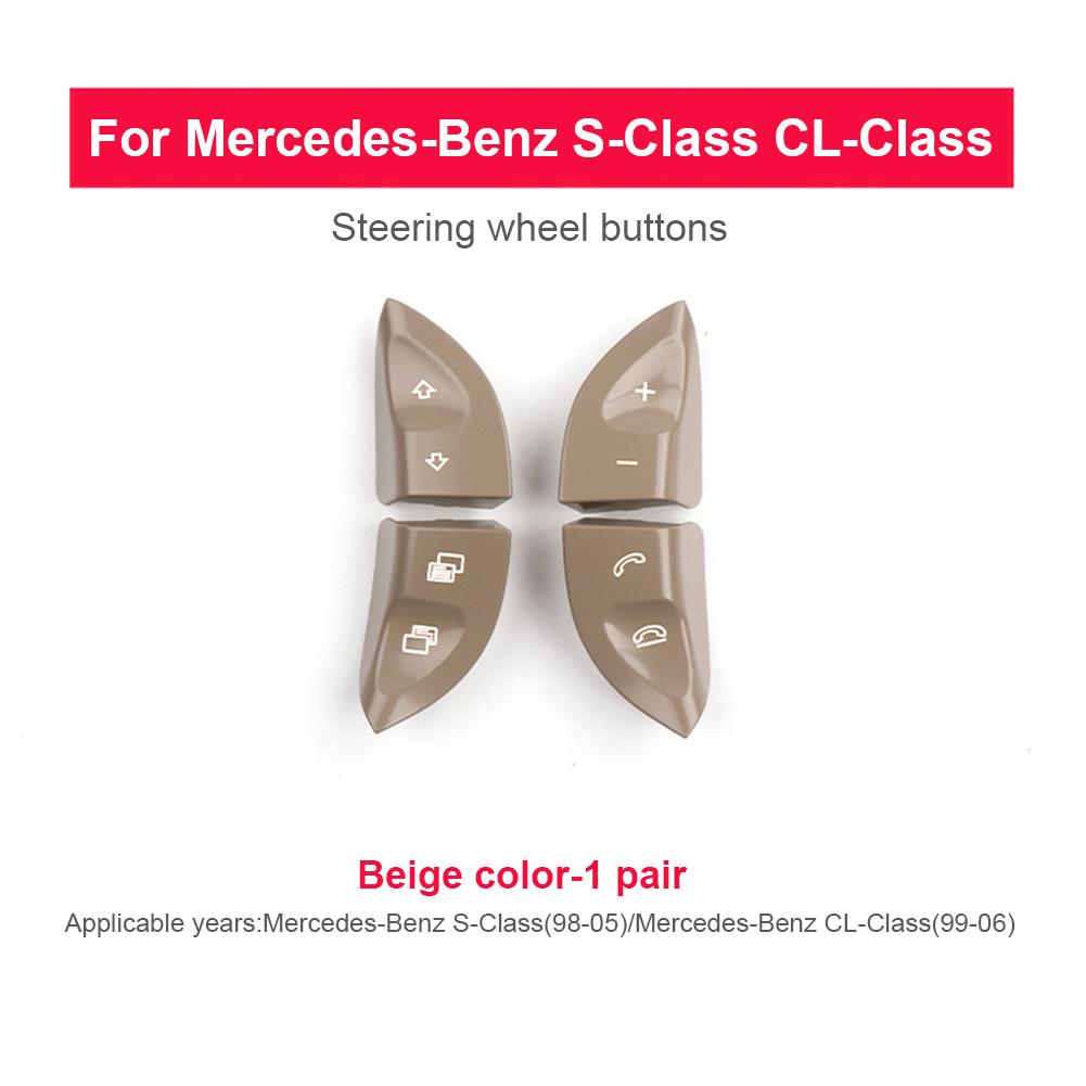 Левая Правая Кнопки Переключатели Рулевого Колеса Кнопки Управления Переключателями Рулевого Колеса Крышка для Mercedes-Benz S CL Class W220 W215