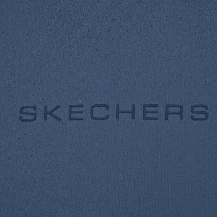 Skechers Godri Простое Вязаное Дышащее Спортивное Платье с Коротким Рукавом Женское Платья Глубокий Морской Синий P225W175-0079