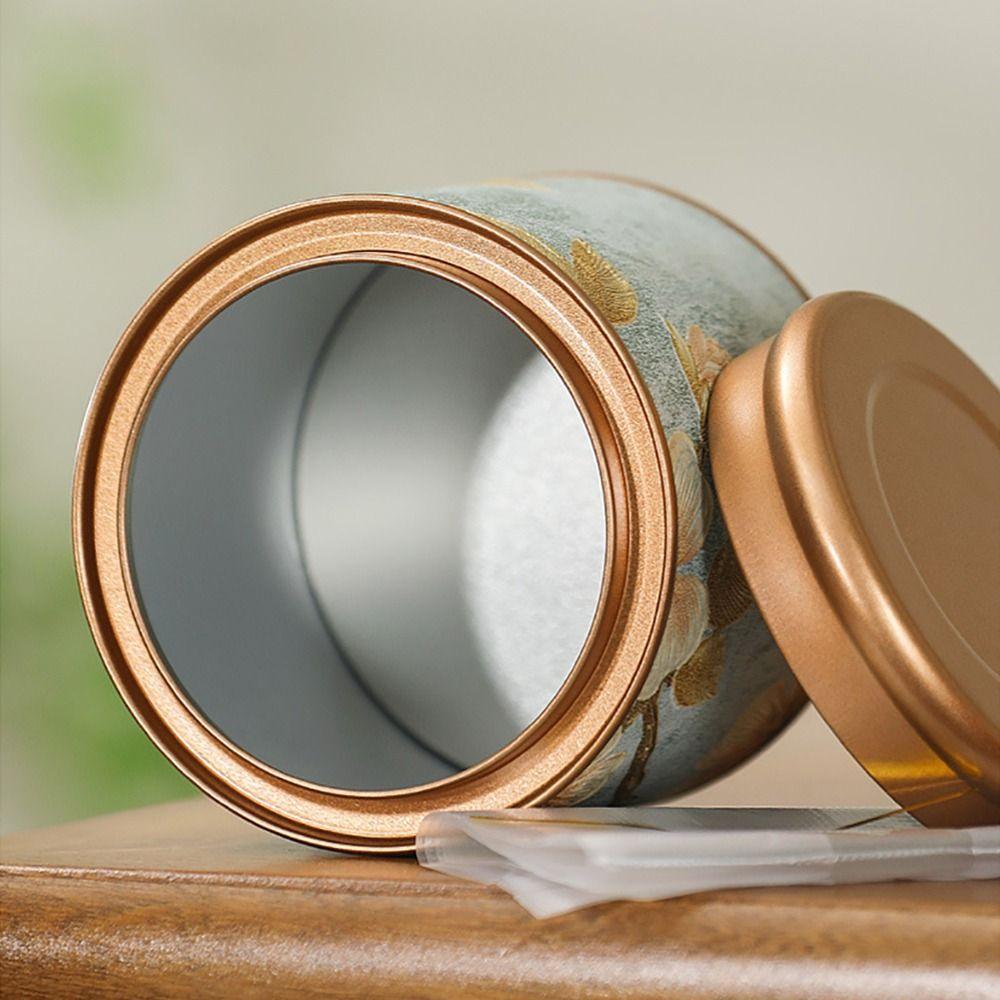 1 шт. Упаковка для чая Герметичная банка для чая 10/19 см Жестяная банка для хранения Новая пустая банка для чая