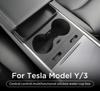 For Tesla Model Y/3 Central Control Storage Box Cup Holder Drinks Key Card Organizer Case Car Accessories