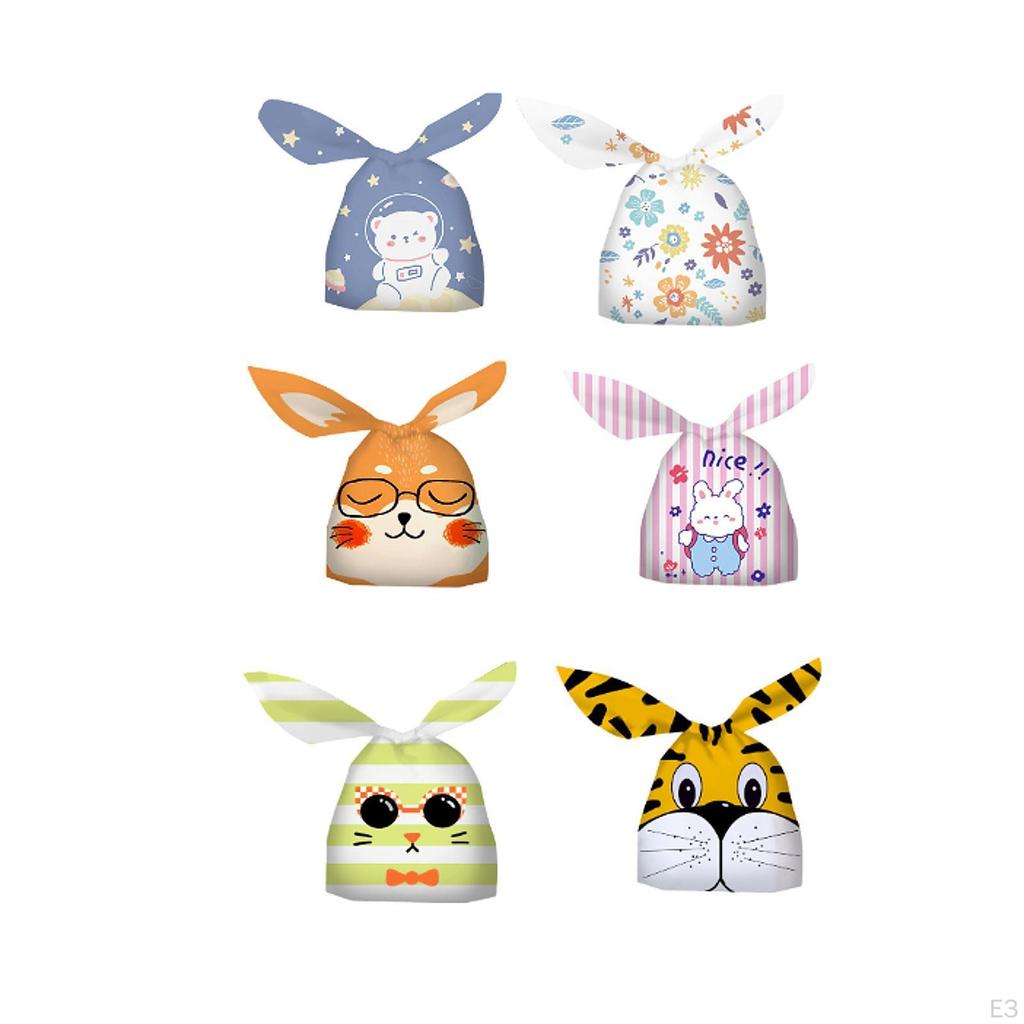 50 штук пасхальных мешочков для упаковки печенья в подарок, милое угощение