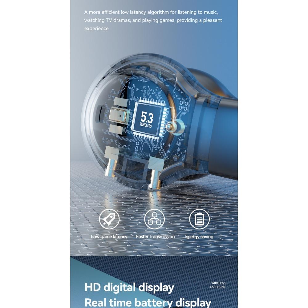 1 комплект M47 наушники-клипсы с костной проводимостью Bluetooth, спортивные наушники с цифровым дисплеем и большим радиусом действия