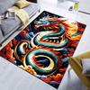 1pc Vibrant Chinese Dragon Design Non-Slip Area Rug -Crystal Velvet, Large Size , Perfect for Home, Restaur