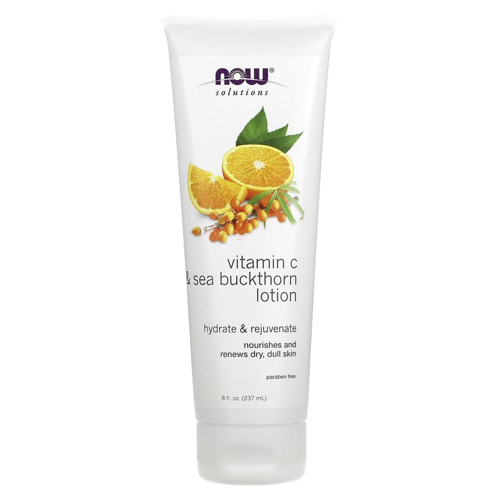 Now Foods Vitamin C and Sea Buckthorn Lotion, 8 Fl Oz (237 Ml)
