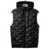2021Down Vest Men Casual Waistcoat Sleeveless Jackets Men Hooded Vest