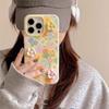 Яркий чехол для телефона в стиле Ins с цветами дофамина для iPhone 14/15/16 Pro Max